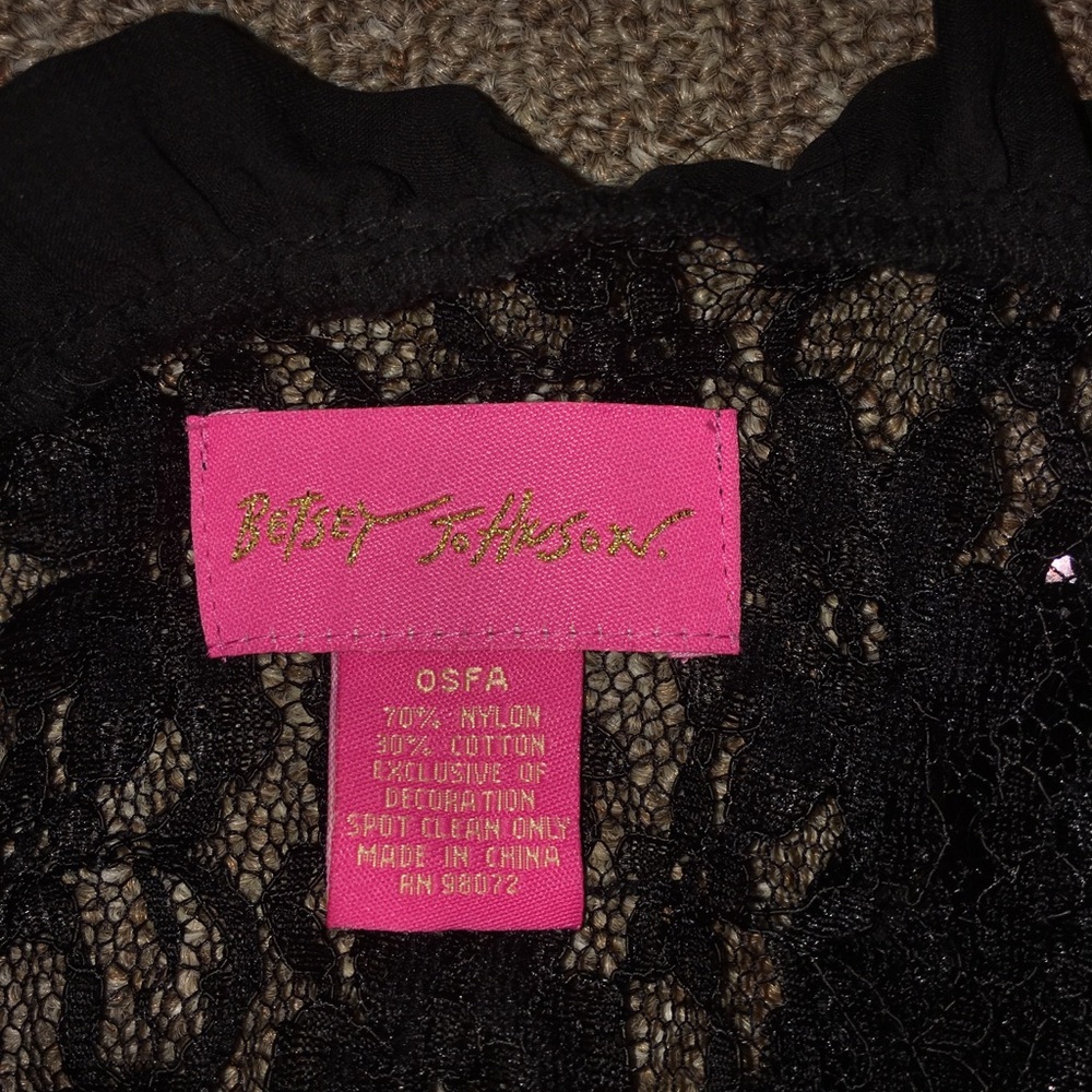 Lace and sequin cover-up